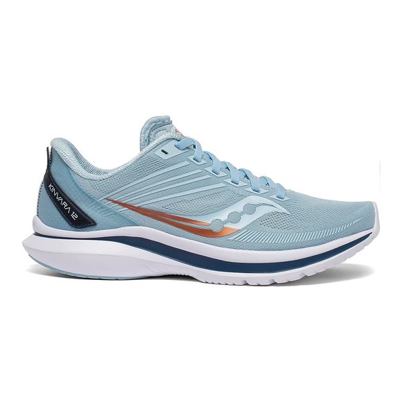 SAUCONY WOMEN'S KINVARA 12, SKY/STORM, 8 MEDIUM - Picture 2 of 6